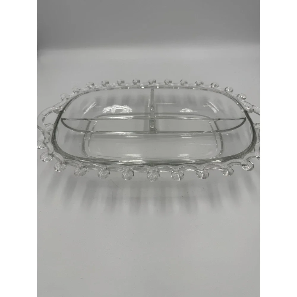Vintage Helsey Lariat 3 Section Relish Dish Oblong 12.5